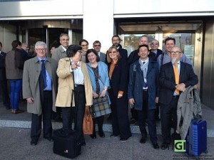 En haut, à droite et de G. à D. Marc Blettery, Aubry Verdier et Dominique Chambriard