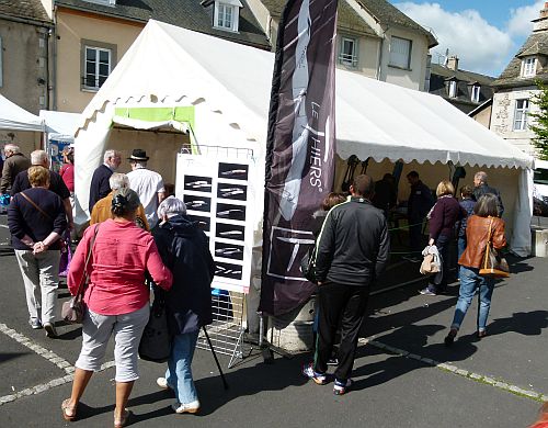 Un stand très fréquenté.